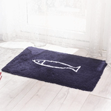 卧室浴室防滑卡通脚垫长条吸水吸油厨房地垫房间床边地毯创意小鱼