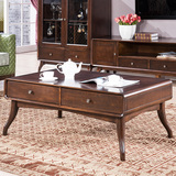 卓越年华 北欧风格实木茶几 长方形木头荼几客厅茶机桌子木质矮桌