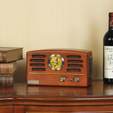 唐典台式复古收音机全波段手工木质半导体仿古蓝牙多功能FM收音机
