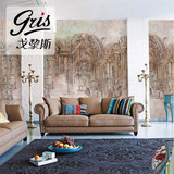 戈黎斯 俄罗斯古典建筑 沙发背景墙壁纸 无纺纸墙画 定制大型壁画