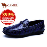 【特卖】Camel/骆驼男鞋 春秋日常休闲套脚鞋真皮耐磨潮鞋
