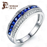 【会员日特惠】1.05克拉斯里兰卡天然蓝宝石戒指 18K金镶嵌 彩宝
