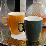 陶瓷马克杯 咖啡杯拿铁杯 牛奶杯 水杯 创意杯 色彩杯子 出口品质