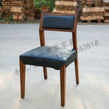 白胚餐椅椅子家具 厂家批发定制订做实木软包椅斜靠背白蜡白坯