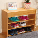 包邮欧式简约现代客厅鞋柜储物简易鞋架实木多层防尘换鞋凳可定做