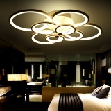 千点蓝 现代简约卧室LED吸顶灯创意餐厅客厅个性圆形书房灯具