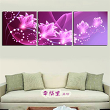 紫色魅力  时尚现代客厅 沙发背景墙 装饰画 无框画 简约抽象挂画