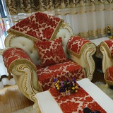 定做欧式真皮沙发垫 坐垫 加厚布艺组合 奢华北欧风格