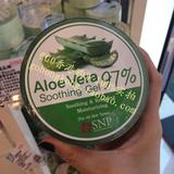 香港代购韩国SNP Aloe Vera 97%芦荟舒缓保湿补水凝胶面膜 300ML