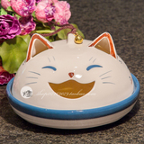 现货日本代购 陶瓷蚊香炉 驱蚊器 熏香炉 家居摆设摆件 招财福猫