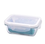 普业长方形耐热玻璃密封保鲜盒食品盒便当盒微波炉烤箱专用饭盒