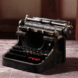 打字机模型美式复古怀旧摆件服装店店铺橱窗陈列道具电视柜装饰品