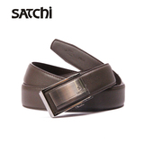 Satchi/沙驰皮带时尚百搭男士牛皮腰带自动扣皮带腰带男青年皮带