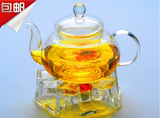 包邮1000毫升加厚花茶茶具耐热玻璃茶具花茶壶功夫茶套装花果茶壶