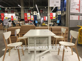 【宜家代购】 诺顿 折叠式餐桌  欧式简约折叠桌 (白色)