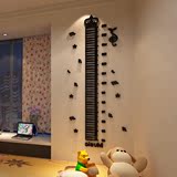 房电视背景墙客厅贴画量高亚克力3d水晶立体墙贴钢琴身高贴儿童