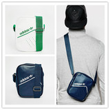 英国现货 adidas正品阿迪达斯 男士运动休闲单肩斜挎包行李包小包