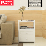 实木床头柜卧室简约现代抽屉式沙发边柜多功能韩式白色储物收纳柜
