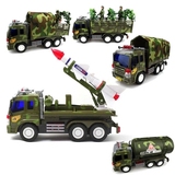 正品包邮大号军事车大卡车惯性导弹玩具车儿童玩具汽车油罐车模型