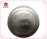 【新力配件】游戏机代币、金苹果不锈钢游戏币电玩币游戏机币