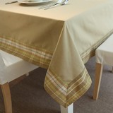 北欧宜家风格 色织纯棉布料茶几桌布布艺/桌巾/盖布/桌垫/台布