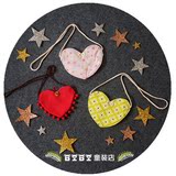 【BIBI】儿童女童包包斜挎包背包心形凹造型独家定制韩版可爱布包