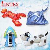 欧美原单 大龙虾动物造型坐骑 成人儿童戏水玩具 充气水上游泳圈