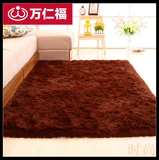 万仁福丝毛地毯简约现代客厅卧室茶几床边榻榻米长方形地毯可定制