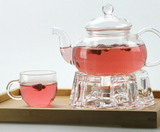 耐热玻璃茶具花茶壶透明过滤花果茶具果茶具玻璃整套花草茶具套装