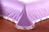 2米x2.3床上用品四件套纯棉2.0m1.8m2.2x2.4双人被子被套床单紫色
