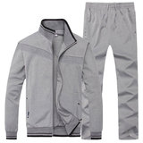 春秋新款2016男士运动套装长袖开衫立领休闲运动套装跑步卫衣