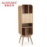 创意简易实木柜 现代简约储物柜实木小柜子置物柜组合书柜格子柜