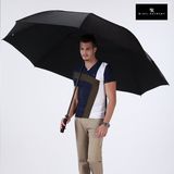 英国NR自动商务伞广告伞加固双层抗风户外超大雨伞男士长柄双人伞