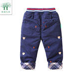 2015宝宝冬款棉裤一两3三4岁儿童冬装婴儿秋冬季男童加绒加厚裤子