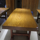 金丝柚木大板原木书桌家具板材实木办公会议餐桌红木茶几茶台现货