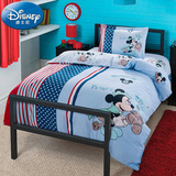 迪士尼儿童四件套 纯棉卡通床单被套 家纺床上用品床笠三件套男孩