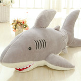 包邮创意玩具大白鲨鲨鱼毛绒玩具大号公仔男朋友抱枕生日礼物