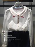 阿玛施女装2015春装新款纯色修身娃娃领衬衫女5001-300563-150661