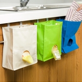 厨房置物架垃圾袋收纳袋便捷抽取整理袋橱柜牛津布挂袋壁挂储物袋