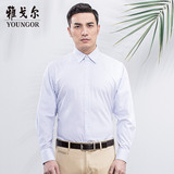 Youngor/雅戈尔 2016春新品男DP免烫商务正装条纹长袖衬衫A893