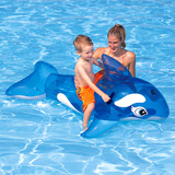 新款儿童游泳充气坐骑宝宝戏水玩具浮圈蓝鲸座圈泳圈水上乐园孩子
