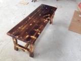 全实木长凳碳化木凳子长条凳换鞋凳床尾凳浴室凳公园长廊凳休闲凳