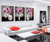 简框冰晶玻璃画客厅装饰画沙发后墙壁画办公室现代工艺画卧室挂画