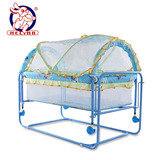 床宝宝床摇篮床多功能可折叠婴儿床欧式便携游戏床儿童床BB铁艺