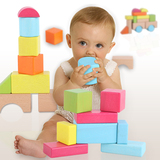 儿童大块木制积木婴幼玩具0-1-2-3岁一周岁半宝宝男女孩早教益智