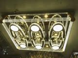 现代简约汽泡柱吸顶灯客厅大厅饭厅圆形方形不锈钢led水晶吸顶灯