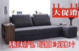 韩式多功能布艺沙发床 1.2米超大储物沙发床 小户型带边几沙发床