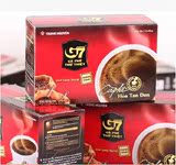 10盒包邮只售正品16年1月产越南G7速溶纯黑咖啡 2克*15袋/盒30克