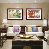 客厅装饰画中国风中式工笔花鸟国画沙发背景餐厅书房走廊墙壁挂画