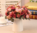 仿真花兰花盆景套装客厅装饰花艺摆件花卉塑料绢花盆栽假花